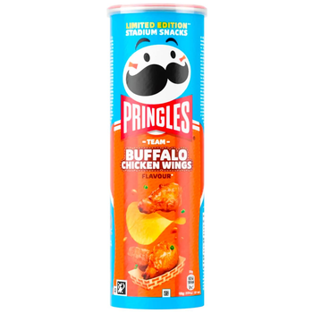Чипсы Pringles Buffalo Chicken Wings со вкусом куриных крылышек баффало 165 г