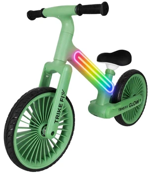 Rowerek biegowy KIK Trike Fix Glow LED Zielony (5903039770775)