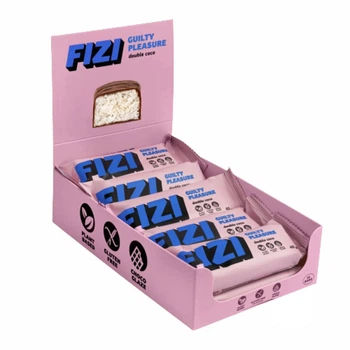 Протеиновые батончики Guilty FIZI, с кокосовой стружкой Double coco, 10 шт по 40 г