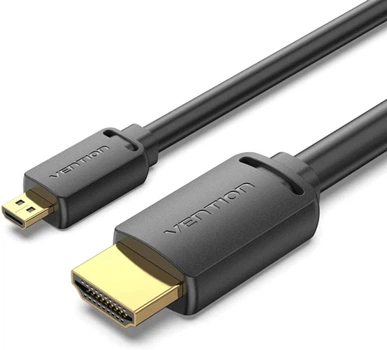 Кабель Vention HDMI M – Micro M, 1.5 м, V2.0 4K 60Гц 18Gbps HDR Dolby (AGIBG)