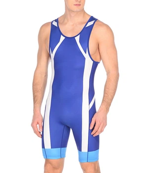 Трико борцівське Asics Wrestling Singlet синій,білий,блакитний Чол XS (157516-0043)