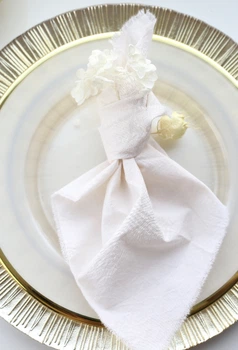 Эко салфетка для стола хлопок VTILENE, Ivory, 35х35 см