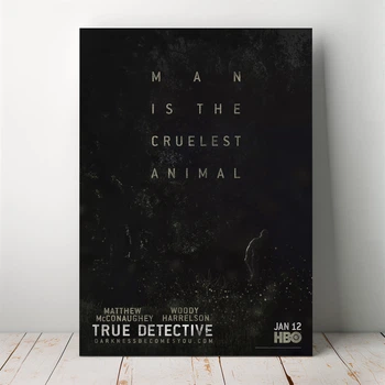 Интерьерная картина Настоящий детектив, True Detective, интерьерный постер по сериалу, 42×30 см (id1572)