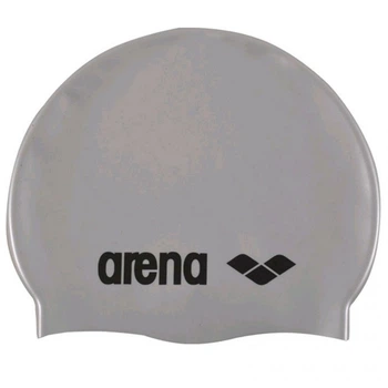 Шапочка для плавания детская Arena Classic Silicone JR (91670-051) силикон, 6-7 лет,Серый