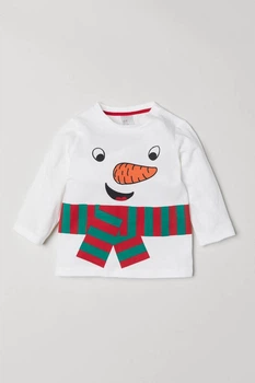 Реглан дитячий хлопчик білий H&M 74см (0723206)