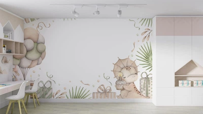 Фотообои флизелиновые Print-walls День рождения в джунглях 0857 300×200 см (Ш×В)