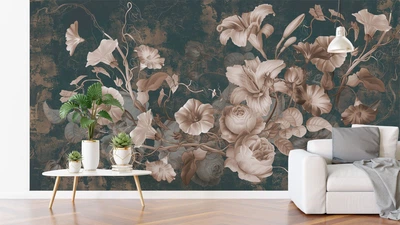 Фотообои флизелиновые Print-walls Ночной сад 0754 300×250 см (Ш×В)