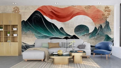 Фотообои флизелиновые Print-walls Где горы дышат 0701 350×270 см (Ш×В)