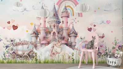 Фотообои флизелиновые Print-walls сказочный замок 024 300×200 см (Ш×В)