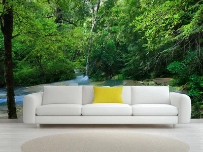 Фотообои флизелиновые Print-walls лесной водопад 0267 300×200 см (Ш×В)
