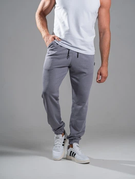 Джогери чоловічі трикотажні спортивні штани Teamv Jogger Petlia Сірі S