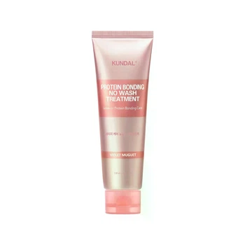Несмываемый кондиционер для волос с ароматом Фиолетовый ландыш Kundal Protein Bonding No Wash Treatment 130 мл