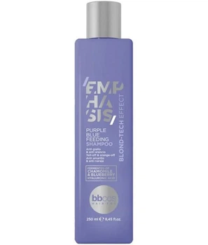 Питательный шампунь с фиолетово-синими пигментами BBcos Emphasis Blond-Tech Effect Purple Blue Powering Shampoo 250 мл