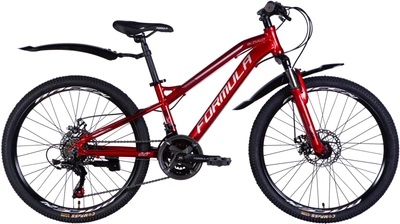 Велосипед Formula AL 24" BLACKWOOD AM DD FR 12.5" 2026 Красный (OPS-FR-24-441)