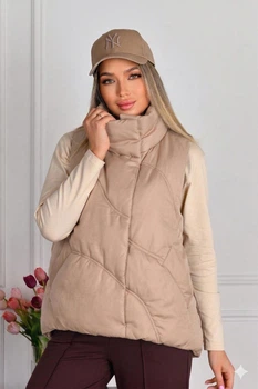 Женская батальная безрукавка 0203 мокко, 3XL
