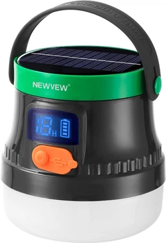 Ліхтар акумуляторний NEWVEW NV-E936 50W Solar Panel 2600mAh Green (NWVW-NV-E936-GN)