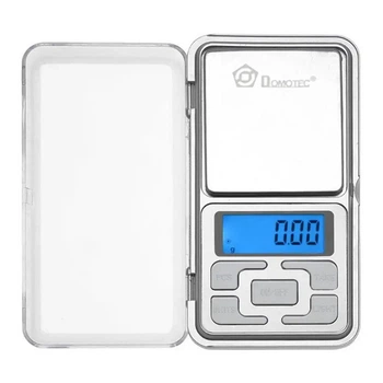 Электронные ювелирные весы Domotec 1724A с подсветкой 100 g/0.01g Silver (3_07995)