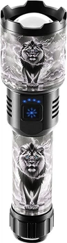 Фонарик аккумуляторный NEWVEW NV-K20-Lion 5000mAh Black (NWVW-NV-K20-LION-BK)