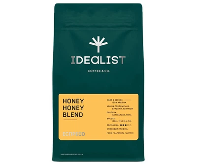 Кофе IDEALIST COFFEE & CO. Honey Honey в зернах 1 кг