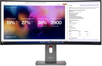 Monitor 39.7" Lenovo ThinkVision P40WD-40 (64B4GAT1EU)