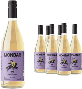Упаковка сидру Monbar Яблуко-бузина напівсухий газований 4.4% 0.75 л х 6 шт (14820289480149)