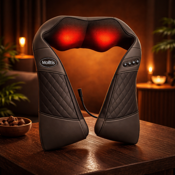 Массажёр роликовый Moltis MRAT-743 для всего тела с подогревом Relax Also Today цвет-черный/серый, удобная сумка для хранения, 4 кнопки управления 10040
