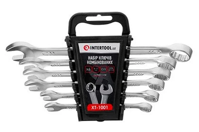 Набір рожково-накидних ключів Intertool 6 шт. (6-17 мм) Pro (XT-1001)