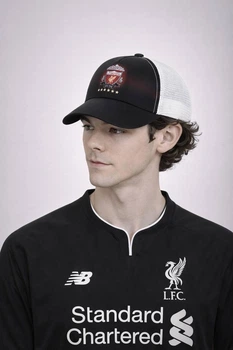 Молодежная кепка с сеткой Ливерпуль (Liverpool) One-size Черный