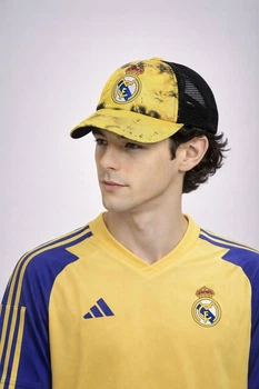 Молодежная кепка с сеткой Реал Мадрид (Real Madrid) One-size Желтый