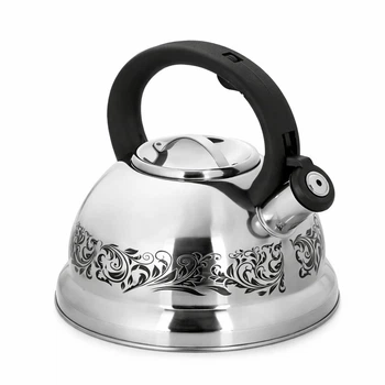 Чайник для плиты Bohmann BH 7642-27 2,7 л с свистком, нержавеющая сталь, серебристый