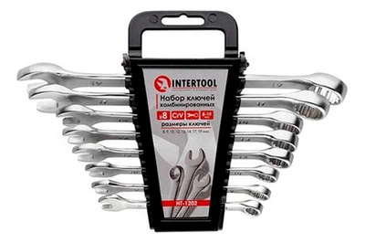 Набор рожково-накидных ключей Intertool 8 шт. (8-19 мм) Storm (HT-1202)