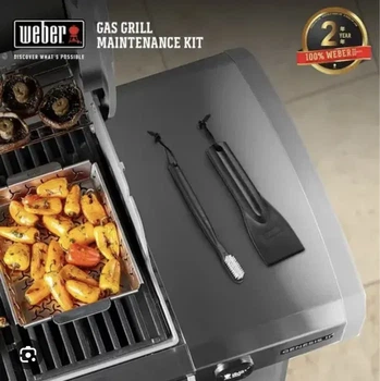 Щітка гнучка та шкребок для чищення газового грилю WEBER - 6202