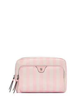 Косметичка Victoria's Secret Travel Makeup Pouch Рожева смужка (26936242)