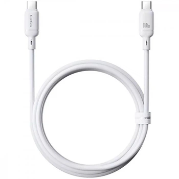 Кабель Type-C - Type-C Baseus Silky Series Type-C to Type-C 100W 2m білий (P10377704213-01)