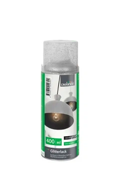 Спрей Glitterlak с блестками Crelando 400 ml серебряный
