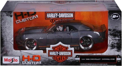 Metalowy model samochodu Maisto Harley-Davidson Edition Chevrolet Camaro Custom 1968 1:24 Czarny MST32273 (090159322733)