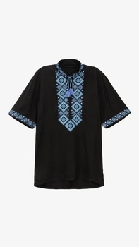 Сорочка вишиванка чоловіча Олександр 42 Чорний shop (2000999394768)