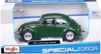 Metalowy model samochodu Maisto Volkswagen Beetle 1:24 Zielony MST31926GN (090159072294)