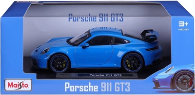 Metalowy model samochodu Maisto Porsche 911 GT3 2022 1:18 Niebieski MST36458BU (090159364580)