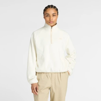 Женский бежевый реглан New Balance Polar Half Zip 42 (XL) (WT53512PEF)