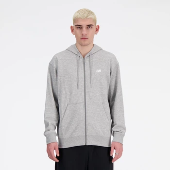 Чоловіче сіре худі New Balance Sport Essentials Full Zip 50 (L) (MJ41502AG)