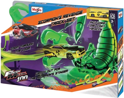 Tor samochodowy Maisto z pętlą skorpion + auto 1:64 MST12554 (090159125549)