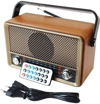 Радіоприймач Kemai MD-511BT Bluetooth портативна колонка з USB SD FM AM SW, радіо з акумулятором 18650 та пультом ДК