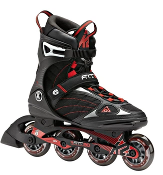 Роликові ковзани для дорослих K2 FIT 80 M 47 (12.5US) 305мм Black/red (3040001)