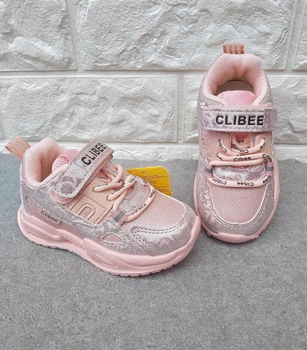 Кроссовки Clibee для девочек розовые 21р 13,3см 875