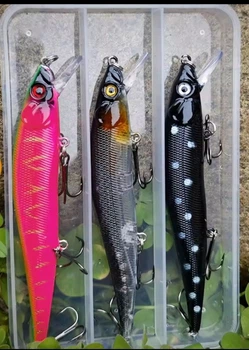Набор воблеров 3шт. 14г 120 мм Minnow Crankbait для ловли хижака рыбалки на щуку окуня судака