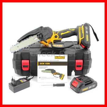 Аккумуляторная мини-пила DeWalt DCM155N 24V 5AH + Сучкорезы для обрезки веток и деревьев