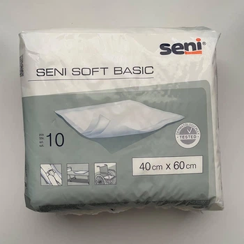 Пелюшки гігієнічні універсальні Seni Soft Basic 40см*60см, 10 шт.