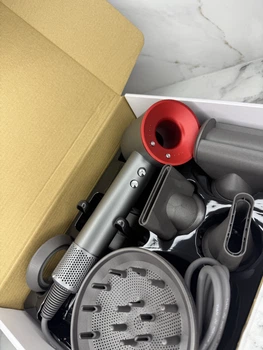 Ионный фен для волос Weizer Ionic Hair Dryer 5 насадок красный