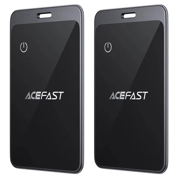 Брелок ACEFAST S3 anti-lost device набір GPS-трекерів 2шт 100 мАг IP68 Bluetooth картка для Apple для пошуку речей/ключів Сірий